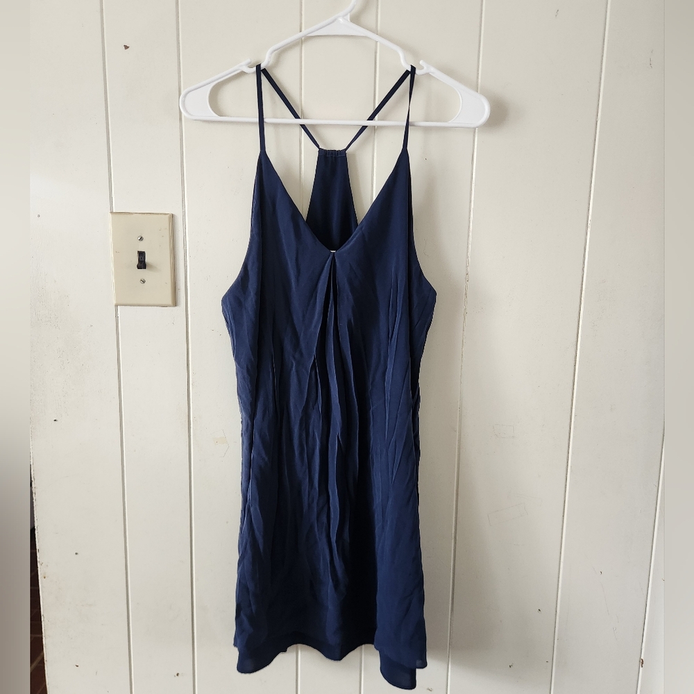 Alice + Olivia Deep Blue Racer Back Top Size M
